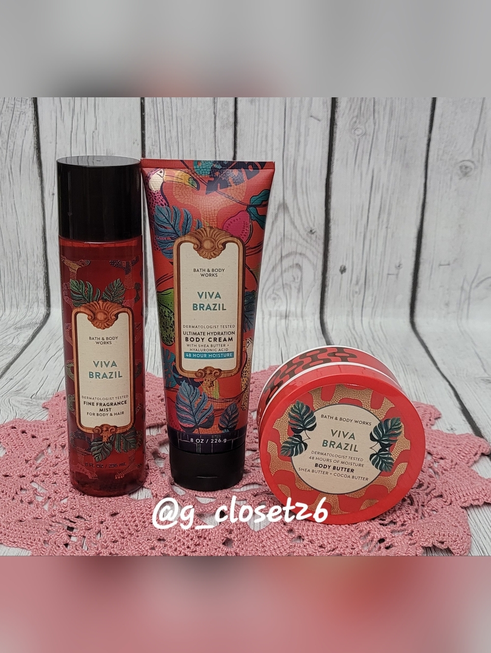 Viva Brazil By Bath & Body Works 3pc Set